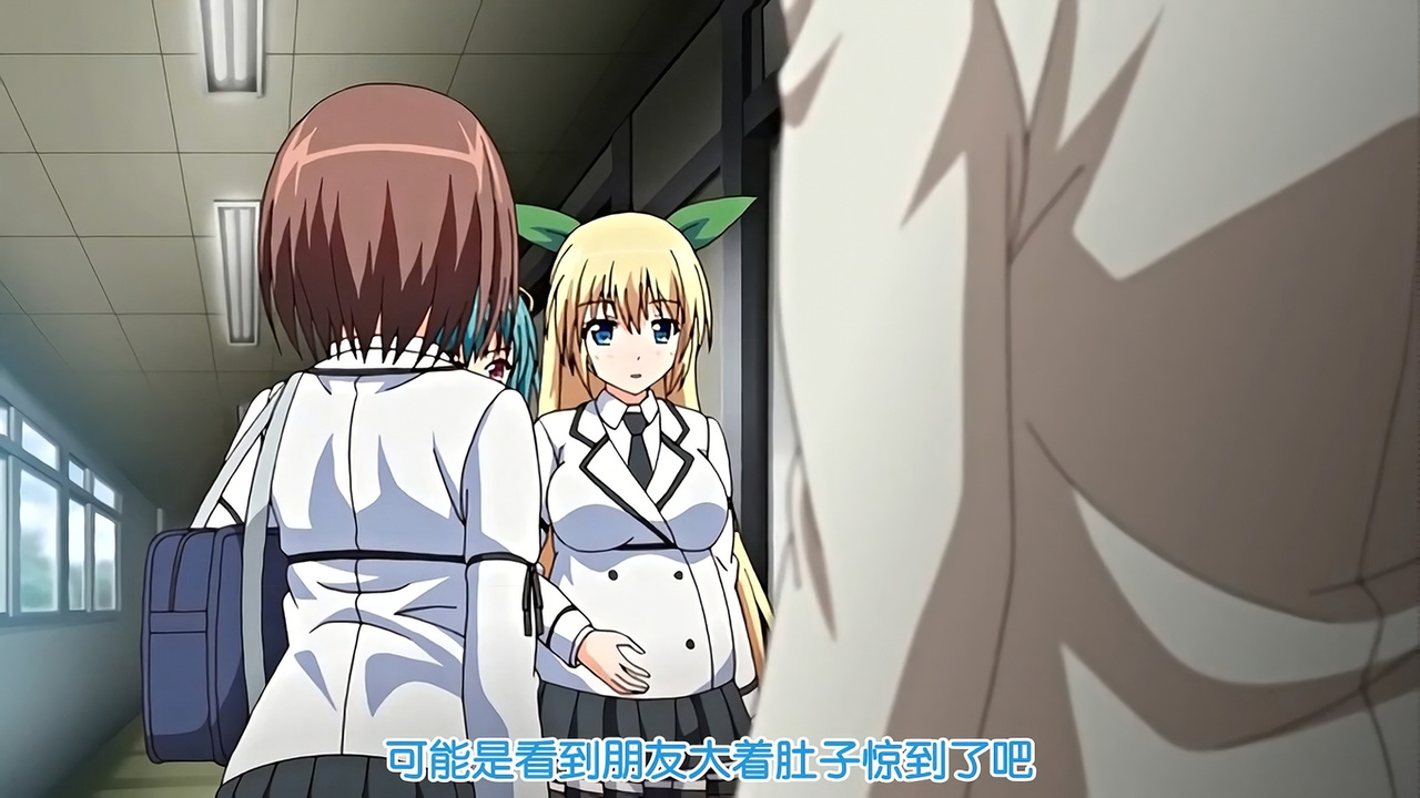 可能是看到朋友大着肚子惊到了吧