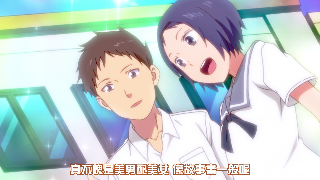 真不愧是美男配美女 像故事书一般呢